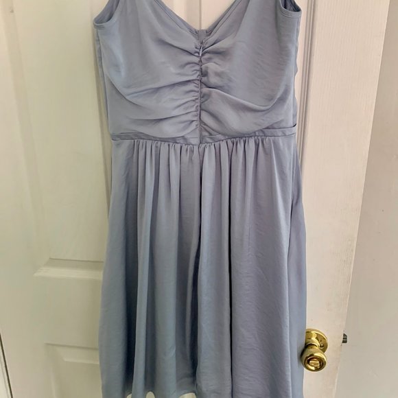 Banana Republic Silk Light Blue Dress Size 2 - Picture 4 of 6
